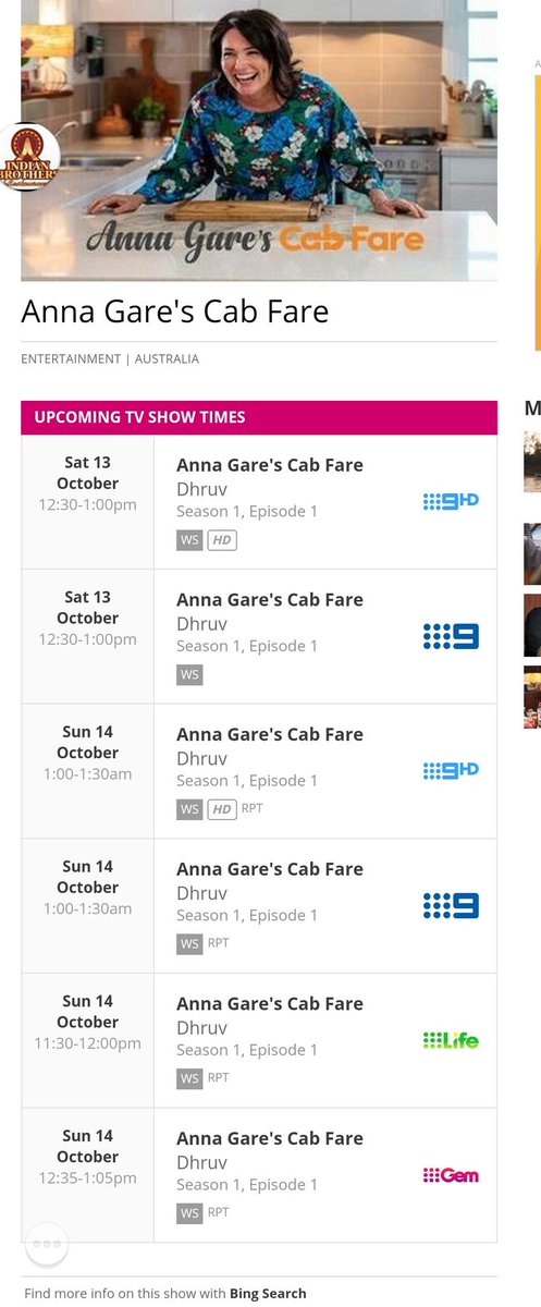 Anna Gare On Twitter Meet Drew The Butter Chicken King My New Tv Show Goes To Air On Sat 13th October Z W31 Midday Thats Lunch Time It S Called Anna Gare S Cab