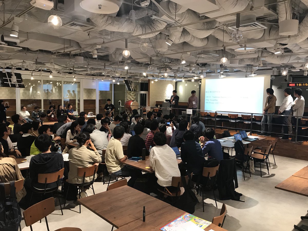 onejapantokai's tweet image. 4時間のアイデアブラッシュアップを経て、各チームのアイデアを発表！2週間後のハッカソンでどんなプロトタイプが完成するのか楽しみですネ😎
この後は懇親会です🍖🍙🍻