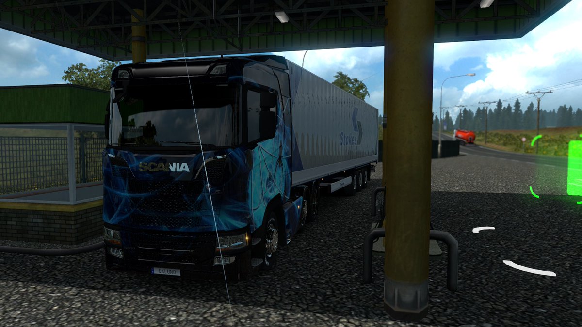 Eklundarn95's tweet photo. First stop to refill diesel before i continue my road to France from Germany! @SCSsoftware @TruckersFM #WorldofTrucks #ETS2Event #50000000tons https://t.co/lBfQf8FchG