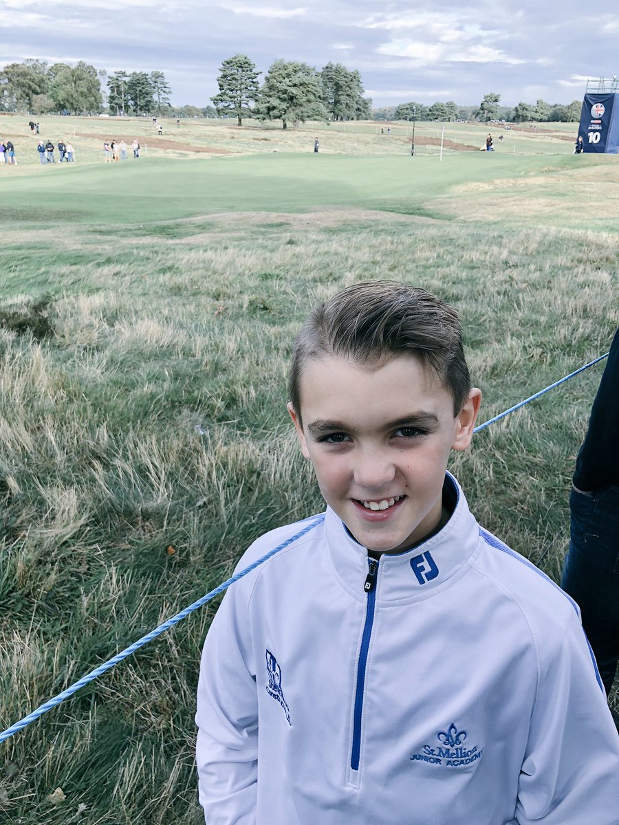 AshbeeBaz's tweet photo. @CharlieAshbee flying the flag for @StMelAcademy at the British Masters https://t.co/KfaBtR5OYG