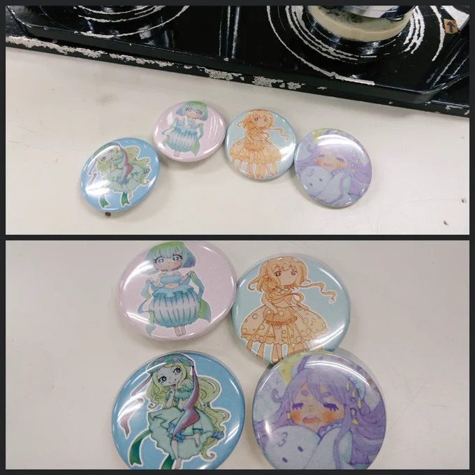 ちえさん(@chie7233)の缶バッジとグッズ交換させて頂いたんですよわーい☀️

小さくて可愛い!ついつい揃えたくなりますね!ティア等のイベント現地でぜひお迎えください(*^.^*) 