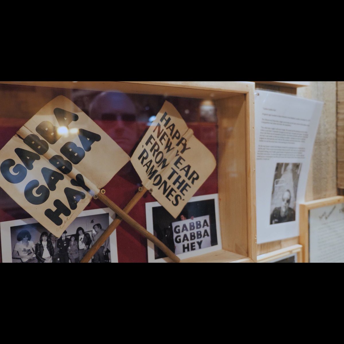 kickoutdoc's tweet photo. The Ramones show at the Rainbow on the NYE 1977 was the catalyst for the formation of the Neurotics by Steve and Colin. Steve’s memorabilia dontated to the exhibition sits on display with an accompanying write-up on the Ramones significant influence on the band.
#kickoutdoc https://t.co/AqmXfcUDS5