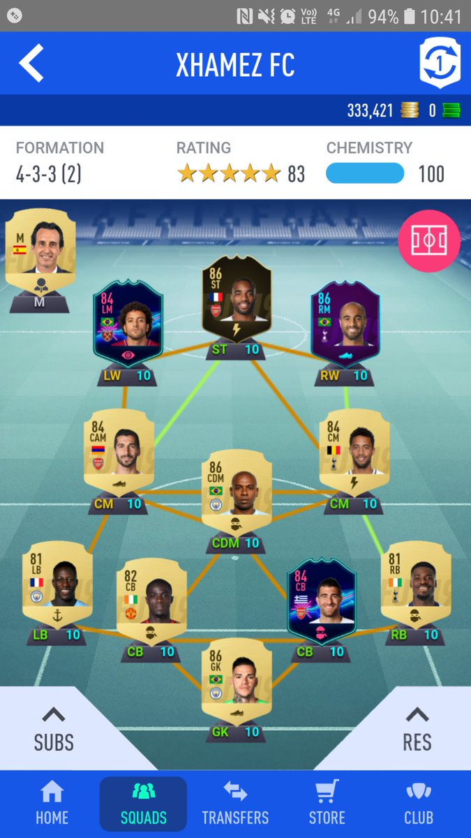 F_The_Name's tweet photo. @aa9skillz this is what I'm currently rocking up with. I had Zaha up front but I'm finding it hard to score in some games even with Laca... Help! https://t.co/PDdCZ8vzTh