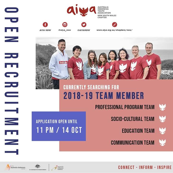 AIYANSW's tweet photo. AIYA NSW is still looking for motivated people to join our team on appointed team members positions. For more information on these position -->  https://t.co/G7krHhaVeB https://t.co/ucQt6F9nqN