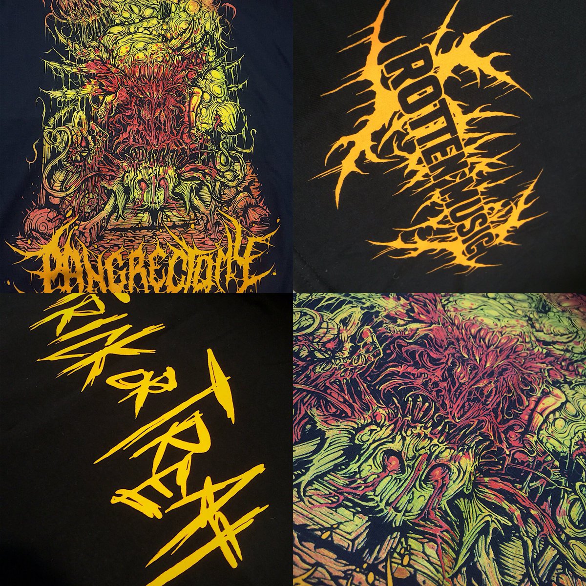 pancrectomy's tweet photo. Some close ups of my "Trick Or Treat" Tshirts available for sale via ROTTEN MUSIC, these are printed on Gildan Premium Cotton and the quality is absolutely INSANE! 🔥

Grab yours here- https://t.co/iTCfsiZzMq https://t.co/fY2v6chcJl