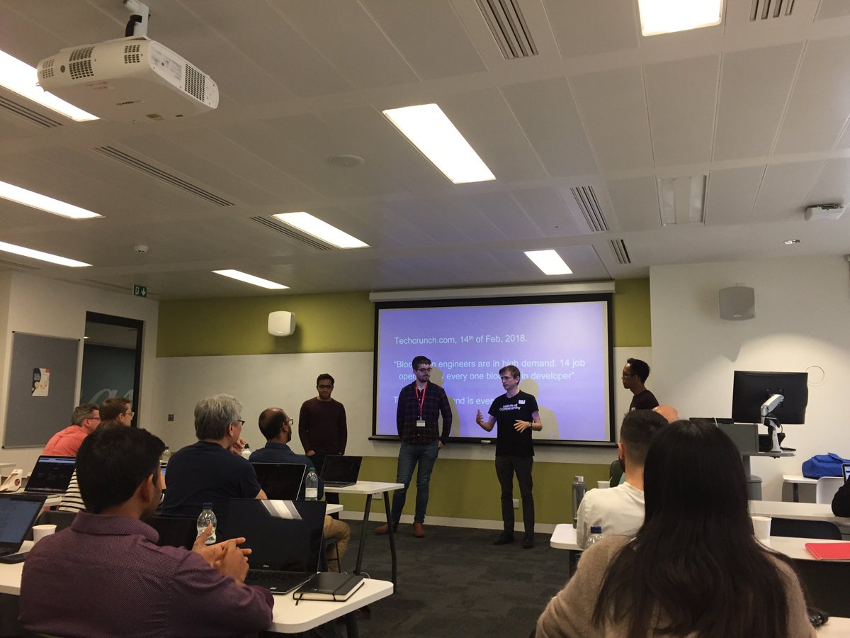IrinaAlbita's tweet image. @work_blockchain is the real deal! Insightful and hands-on training. A full house at @KingsCollegeLon this morning for the blockchain weekend workshop. @Film_Chain #workonblockchain