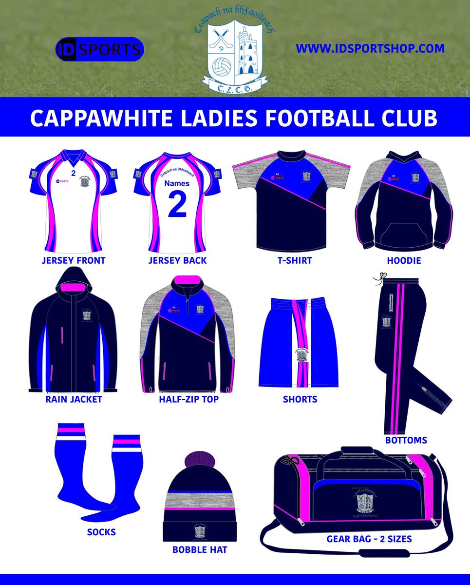 *A date for your diary* We will be doing fittings and taking orders for your new club gear this Monday the 15th of October 5pm to 9pm in the Community centre.This will be pre-ordering with delivery guaranteed before Xmas
idsportshop.com/collections/ca…