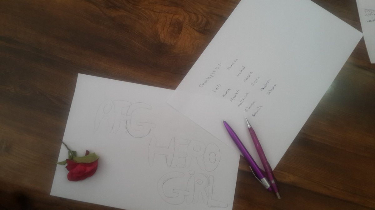 HabibiMahtab's tweet photo. @CodeToInspire  today we gathered to share our new #ideas about #AfgHeroGirl game
#afghangirlscode 
#gaming 
#GirlsWhoCode https://t.co/yGpCLgKFhw