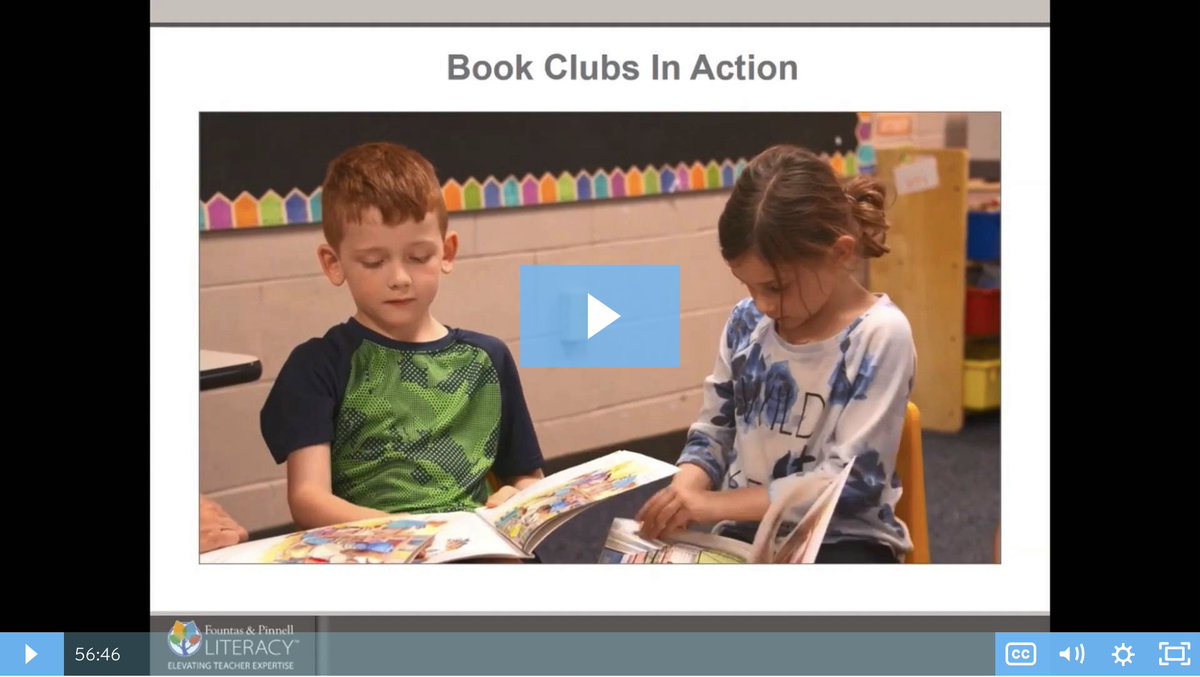 Were you unable to attend Tuesday's webinar on Putting Book Clubs Into Action in Fountas &amp; Pinnell Classroom™? View the full recording here: hubs.ly/H0f6vxT0 #FPLiteracy