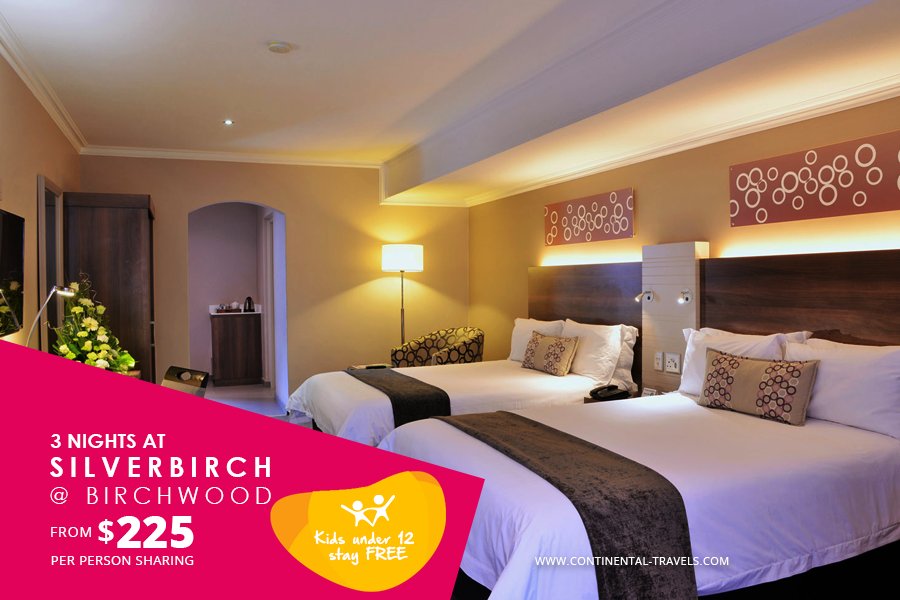 ContinentalTrv's tweet photo. Start your weekend with some quality family fun in #Johannesburg at the Silverbirch @ Birchwood Hotel from as low as $ 225 per person sharing 

https://t.co/TpGWDGnXi8)

Call us on 0700232013 or email info@continental-travels.com for more details or booking.

#travel https://t.co/PcBC5SEf3c