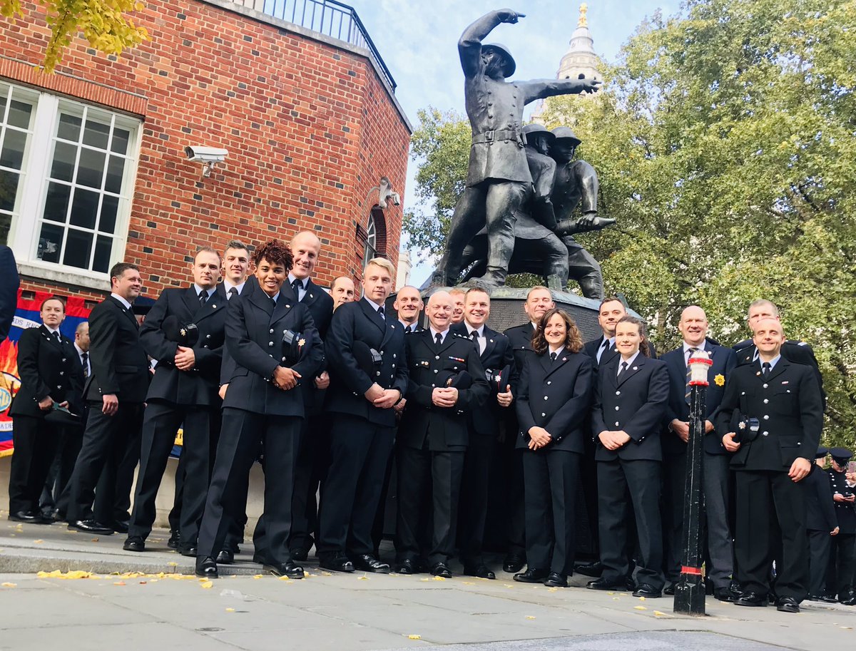 The East Midlands Region #Region6 delegation proudly celebrating 100 years of the @fbunational and remembering those that have paid the ultimate sacrifice. #Firefighters100