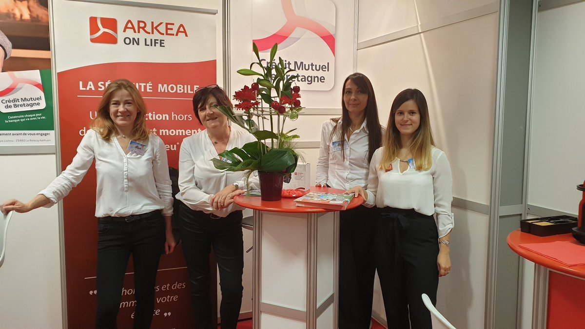 [SALON Immobilier Lorient]  présence du <a href="/CMBretagne/">CMBretagne</a>      venez nous rendre visite sur notre stand 🏠 présentation de l’offre @arkeaonlife  - #Prescription  @Lolobatais <a href="/HBalligand/">Helene Balligand</a>