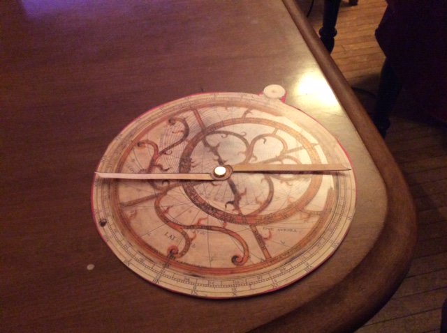 Party favour!  How many conferences do you go to where you get to take home your very own astrolabe?  Bye-bye GPS!  Thanks AMA/AMEMG!