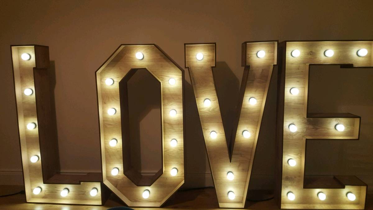 4FT RUSTIC OAK LOVE LETTERS 💕💕 We also have our amazing 6FT RUSTIC OAK LOVE HEART Table Plan #weddingdecor #loveletters #weddingsupplier #meath