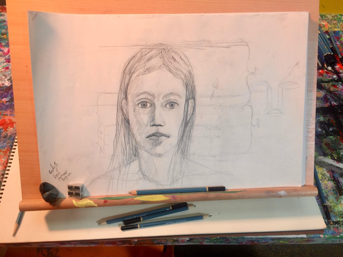 CWASDumbo's tweet image. When you ace your first drawing portrait!

#creativelywildartstudio
#beginnerdrawingforkids #privateartclasses #dumbo #brooklynartclasses