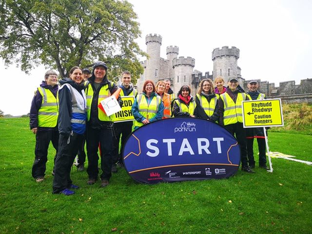 bodelparkrun's tweet photo. A very wet morning didn't deter our fabulous @parkrunUK crowd and equally fabulous volunteers! Diolch everyone for a lovely albeit soggy event. https://t.co/ZB1zHQ7rx2