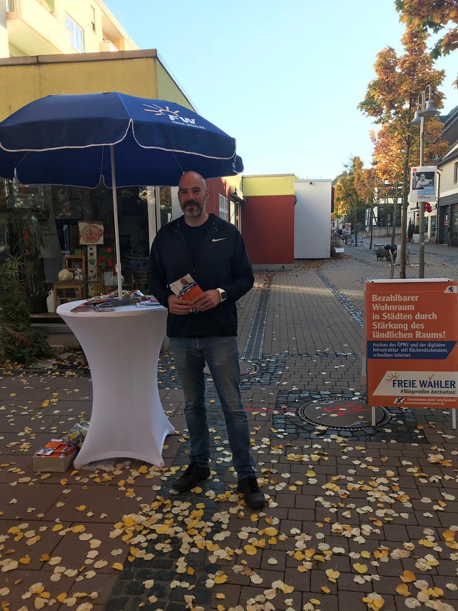 Heute war ich in Gudensberg mit einem kleinen Wahlstand... #FREIEWÄHLER #Landtagswahl #schwalmederkreis