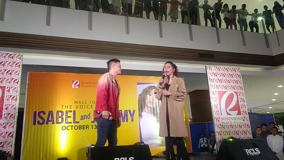 miinnnkkkk_'s tweet photo. JereBela everyone LIVE sa Robinsons Roxas! Ang galing niyo pareho, ILOVEYOU both! 😍😘 @IsabelaVinzon @jeremyeglinoga https://t.co/P8Owq0TJtl