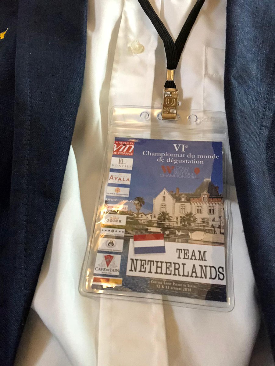 Oud collega Guus van Optiver neemt vandaag deel aan WK wijnproeven in Montpellier. Meteen al geduchte tegenstander in eerste ronde