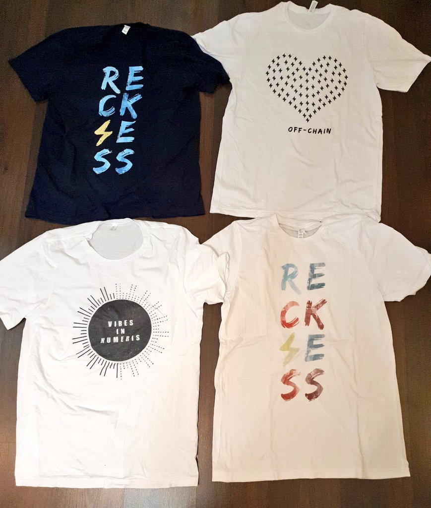 St_Auber's tweet photo. I recently bought these four beauties for 18.64 mBTC at @bitcoinshirtco using the #Lightningnetwork with 0 fees. Lightning Wallet = Eclair Wallet from @acinq_co, Payment Processor from bitcoinshirt = @BtcpayServer https://t.co/kWXW0bFhb8