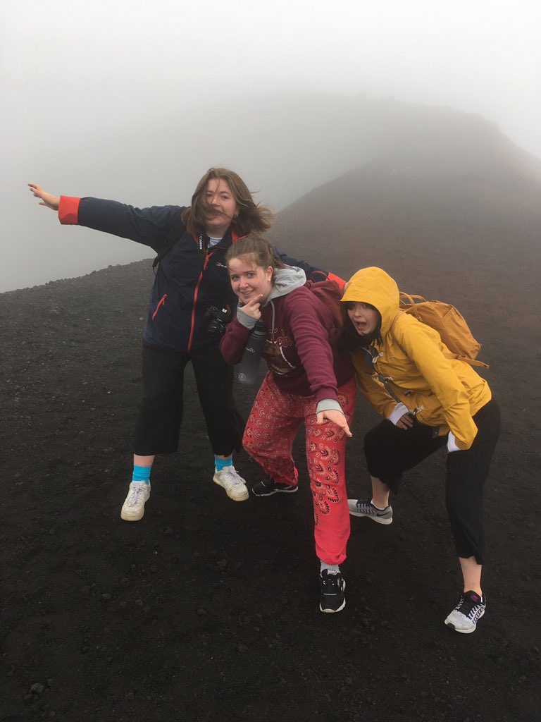 FettesLanguages's tweet photo. The freezing, misty slopes of Mount Etna via cable car and jeep. Some high fashion and puzzlement at what a 7D eruption is though... #sicilytrip2018 🌍🏛🇮🇹#fetteslearning https://t.co/aSE5HUj8kv