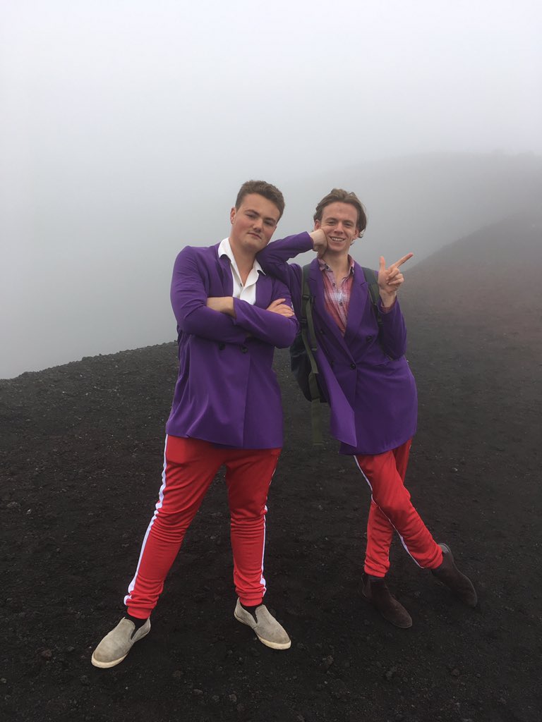 FettesLanguages's tweet photo. The freezing, misty slopes of Mount Etna via cable car and jeep. Some high fashion and puzzlement at what a 7D eruption is though... #sicilytrip2018 🌍🏛🇮🇹#fetteslearning https://t.co/aSE5HUj8kv
