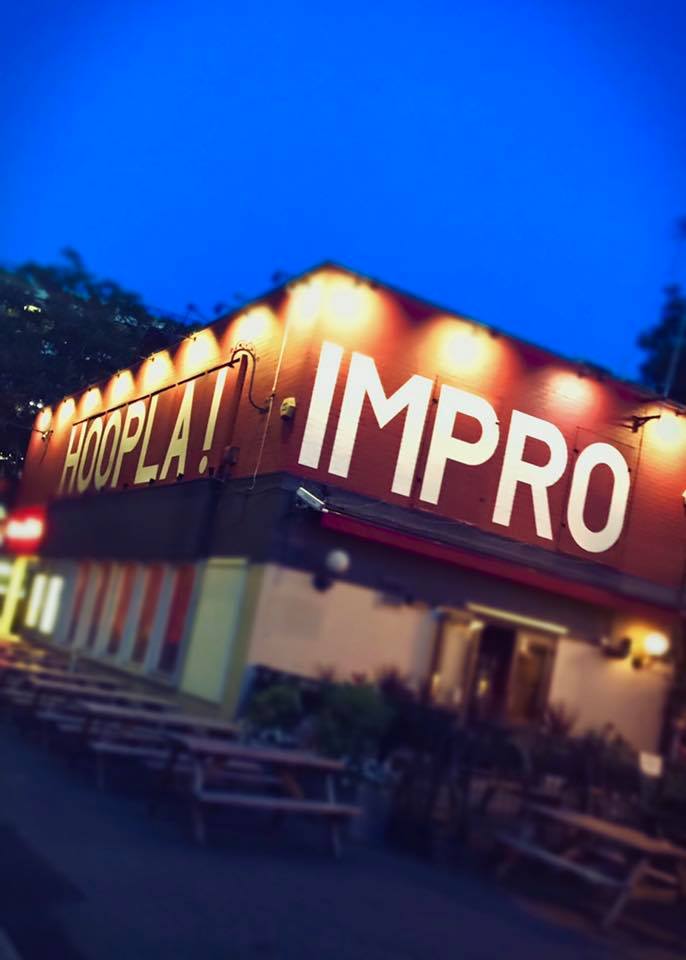 Saturday = Hoopla Pre-party!! At 6:15pm we have an early show featuring up and coming improv acts! @RunawaysImprov, <a href="/dereksmojo/">DereksMoJo</a>, Ursa Major Colon the Bear, <a href="/aBoB_improv/">aBoB Improv</a> &amp; United!! #FreeEntry bit.ly/2RErP0P