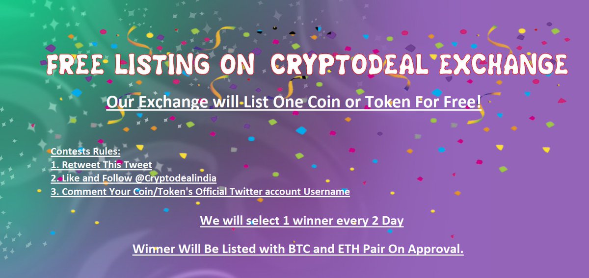 CryptoDeal Exchange tweet media
