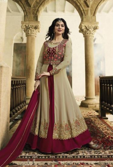 zipker anarkali suits