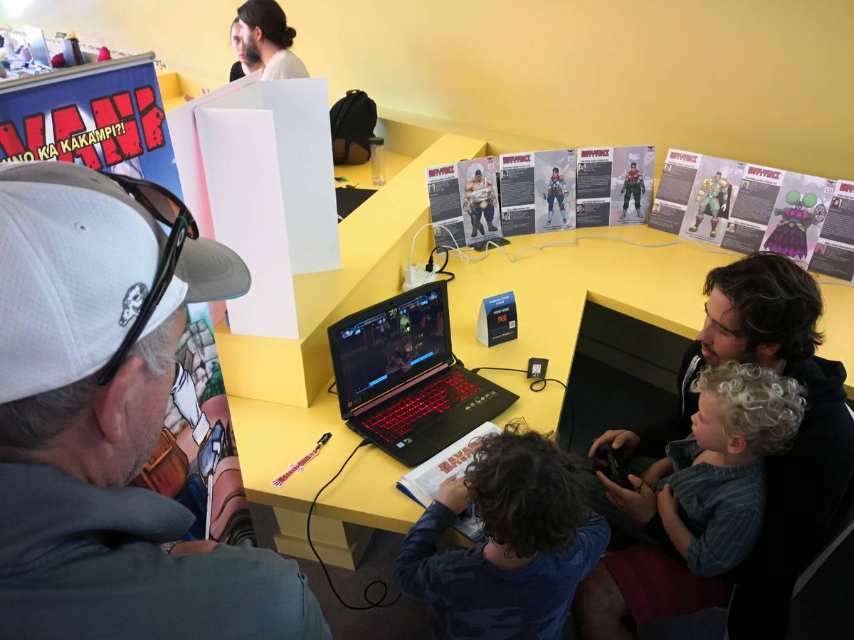 bayaniph's tweet image. [IndieCade 2018, Santa, Monica, CA - Day 1] Thank you to all participants who dropped by our booth and playtest Bayani: Fighting Game. Likewise, to our fellow Filipino-Americans who stopped by our booth and wished us success. Cheers! #IndieCade2018 #October12-13