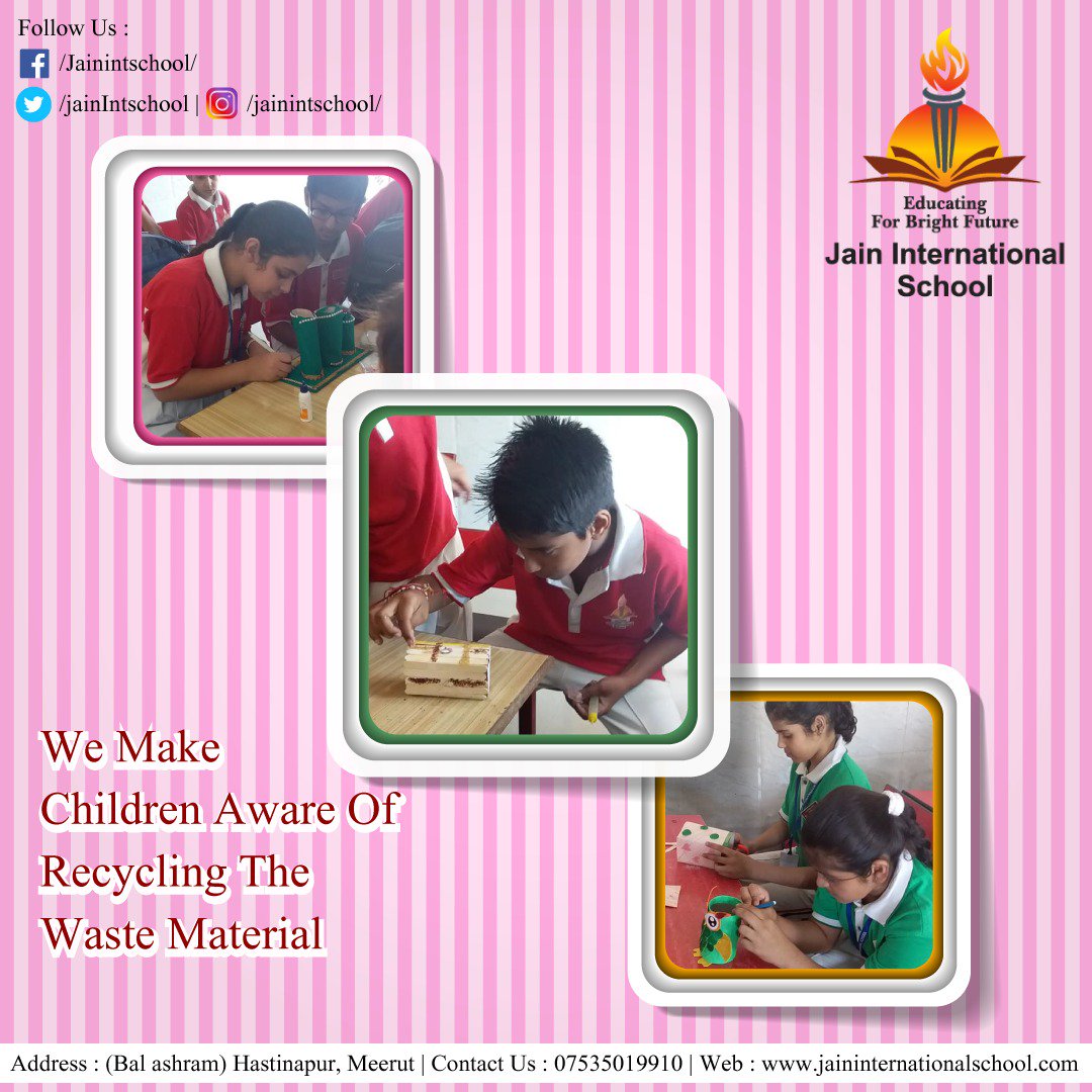 jainIntschool's tweet image. At @jainIntschool We make #children aware of recycling the waste material
Visit: jaininternationalschool.com(For more details)