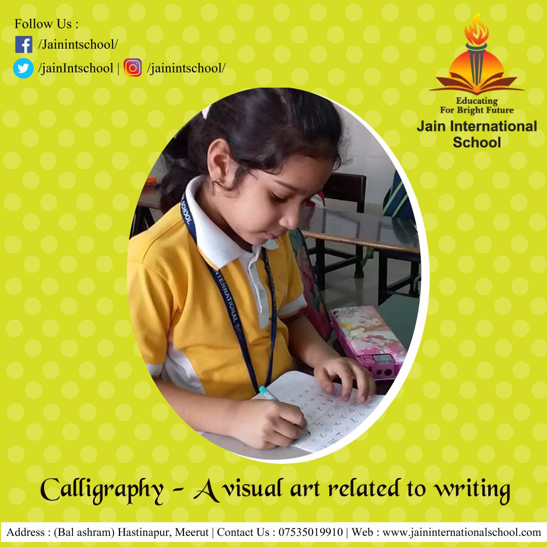 jainIntschool's tweet image. Write Right, #JainInternationalschool conduct #calligraphy #classes to teach the art of penmanship to #kids
Visit: jaininternationalschool.com(For more details)