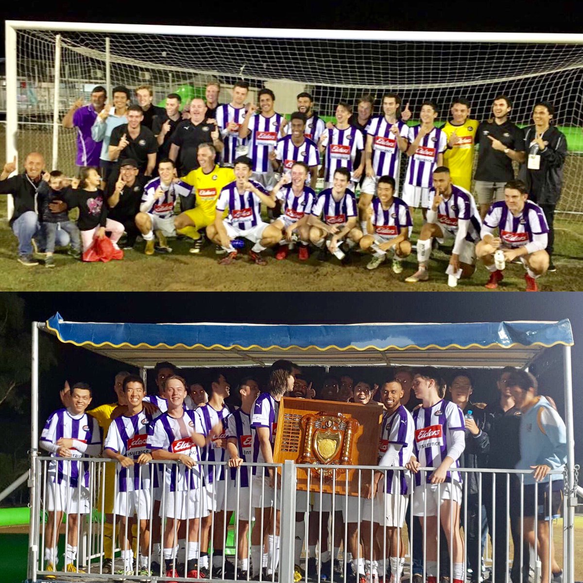 We did it! Comets wins the Crad Evans Shield for the 1st time with a 3-0 victory over Townsville Warriors! 
Thnx to our players,coach Dion,TD Chris,Committee,Volunteers&amp;Supporters!#football #soccer #fnq #cairns #edmonton #fnqfootball  #kingsofthenorth #GoComets #MOT <a href="/TPORankings/">TPORankings</a>