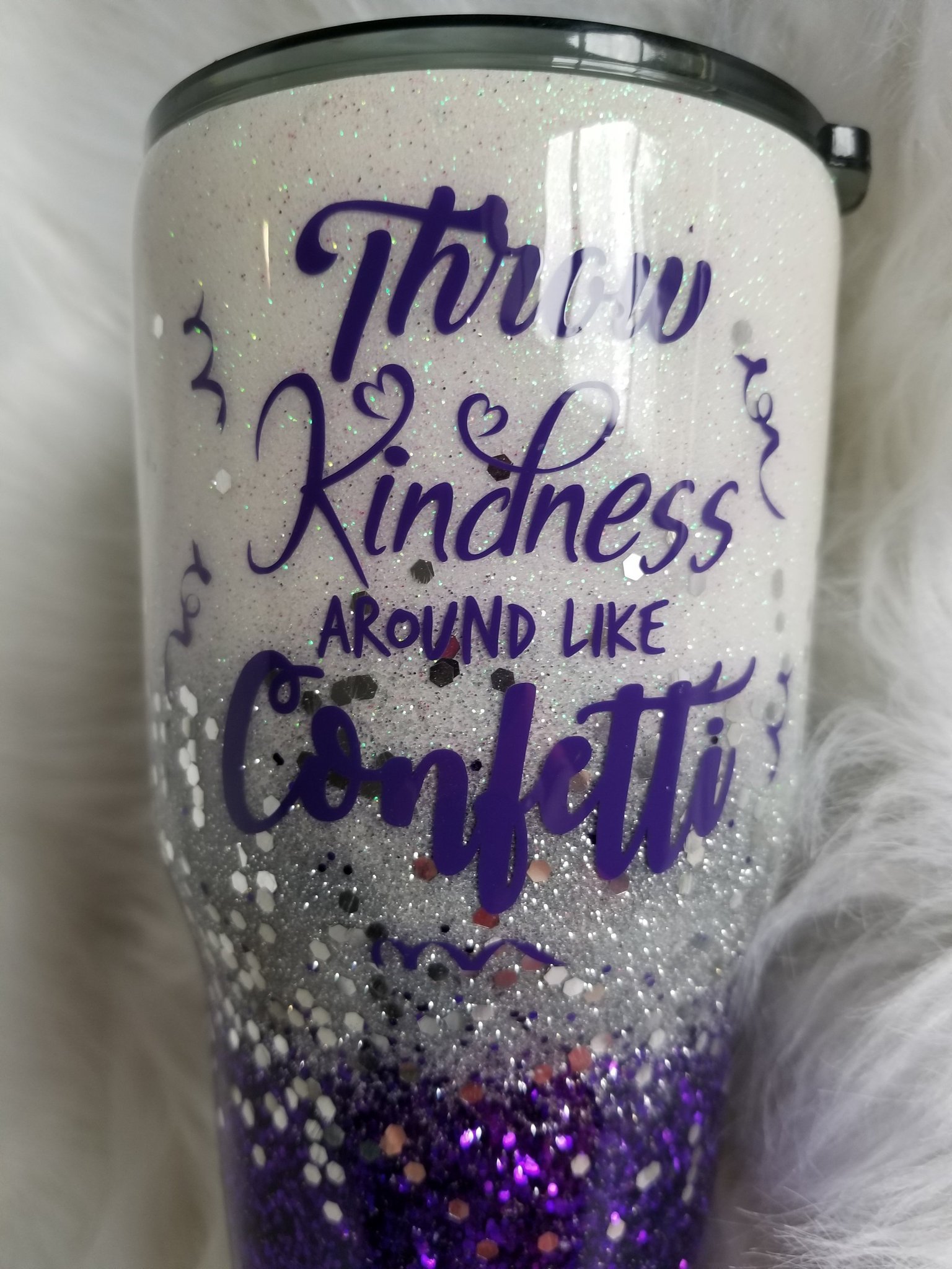 Throw Kindness Around Like Confetti Glitter Tumbler