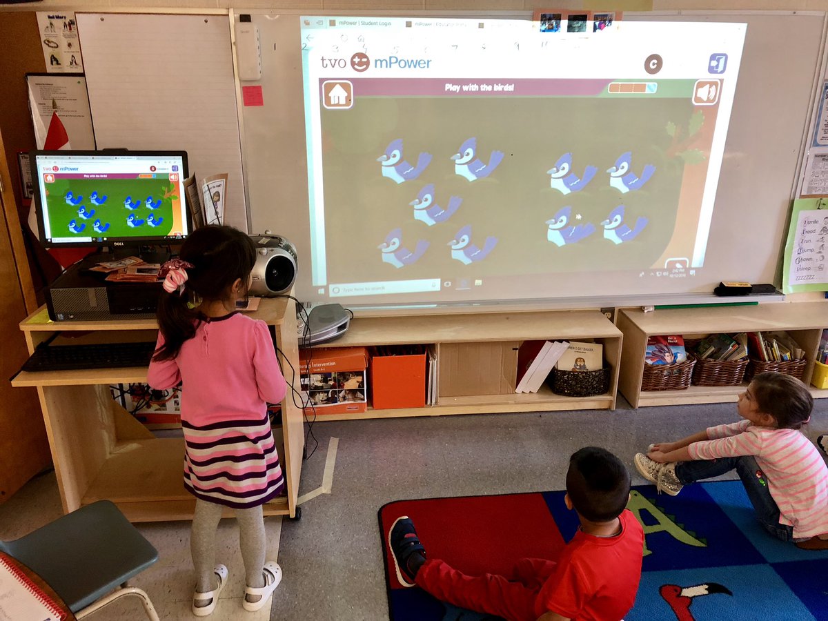 rvrcoelho's tweet image. Introducing kindergarten Ss to TVO mPower: an engaging interactive math platform @HilaryDPCDSB #kinderfun #dp_math #MPower #dpcdsb