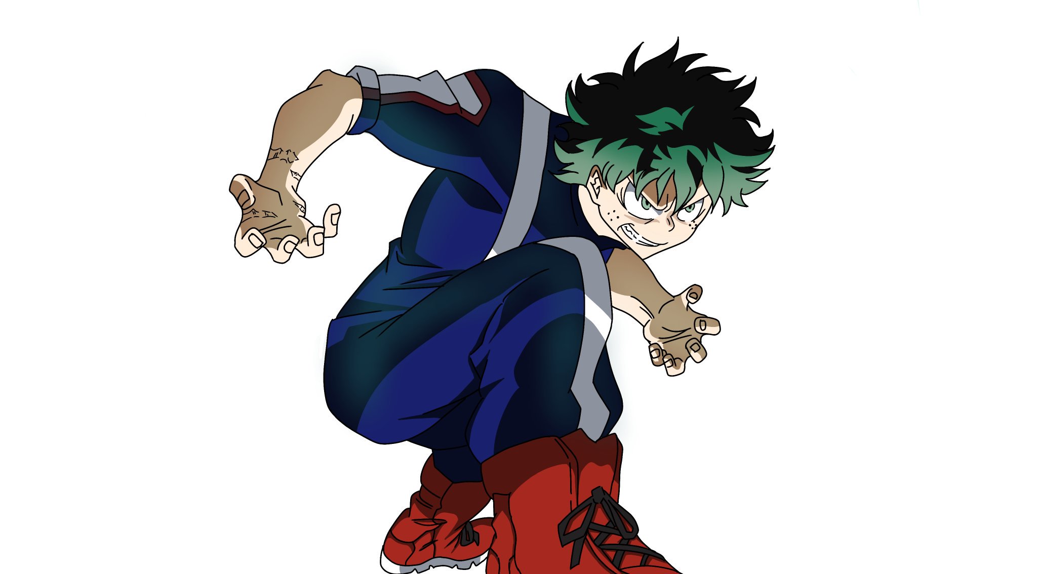 ぽにょ そーすけ すき この前のヒロアカの1ーaｖｓミリオの時のデクくんの色塗りした かっこいい 僕のヒーローアカデミア ヒロアカ 緑谷出久 フルカウル 模写 色塗り 絵描きさんと繋がりたい ヒロアカ好きさんと繋がりたい T Co