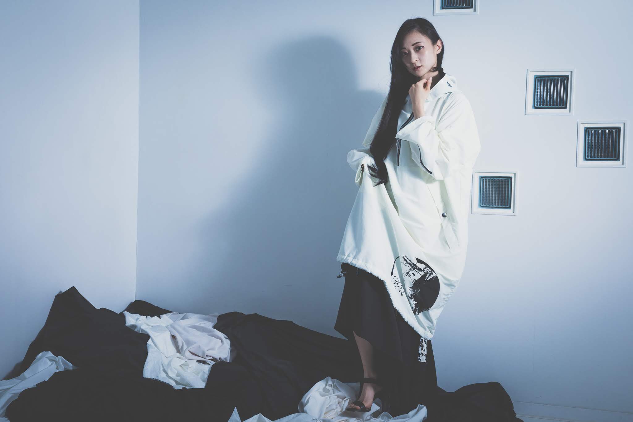 【販売終了!!】『0658』unlost midnightモッズコートwhite 販売終了!!】『0658』unlost midnightモッズコートwhite