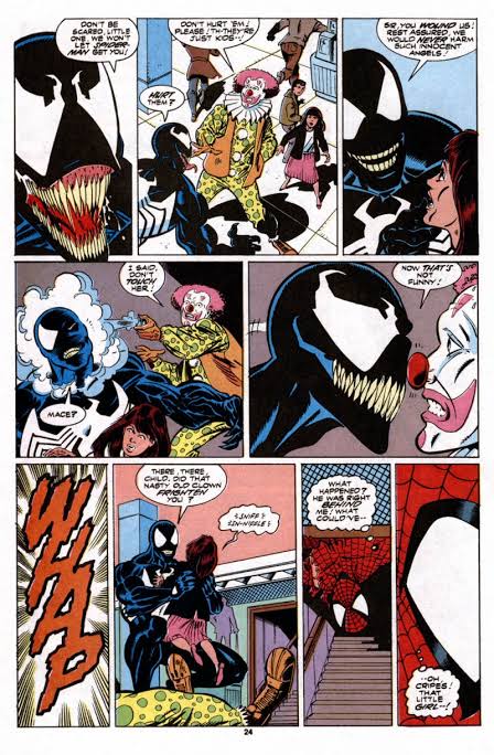 people are saying venom is uncharacteristically funny and making too many jokes. wtf r u talking about venom's got a sense of humor and i think he was portrayed pretty good in the movie
