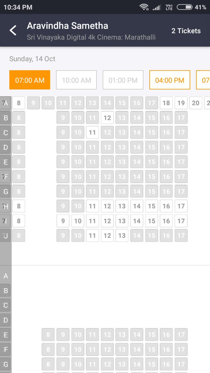 GadaputiB's tweet photo. On huge demand in bangalore 4th day early morning 7AM show added vinayaka theatre marathalli #AravindhaSametha https://t.co/3XJo7xNKJU