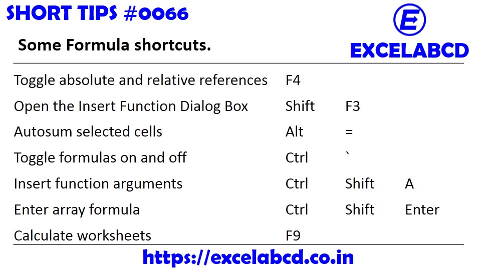 excelabcd's tweet image. #excel #exceltips #excelfunction