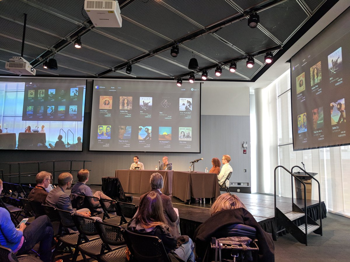 Nerdwiththehat's tweet image. On the note of my last tweet about crypto - sitting in on Art in the Age of Blockchain to hear more about digital collectibles and distribution. @MITHackingArts #HackingArts2018