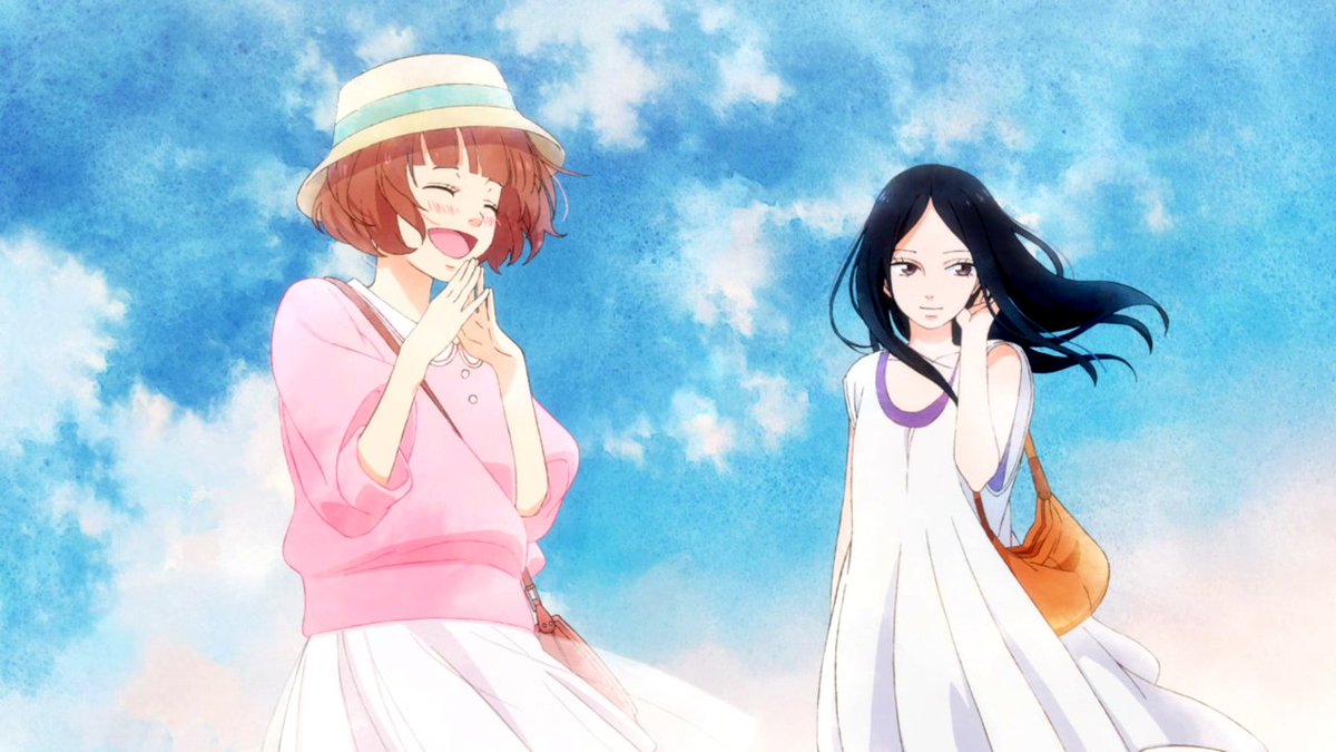 kou_thbot's tweet photo. Some nostalgic arts from Ao Haru Ride's ending. https://t.co/zk2DWU0BbM