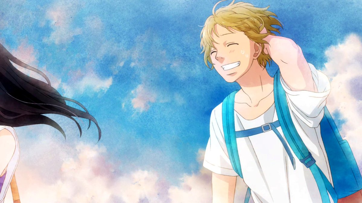 kou_thbot's tweet photo. Some nostalgic arts from Ao Haru Ride's ending. https://t.co/zk2DWU0BbM