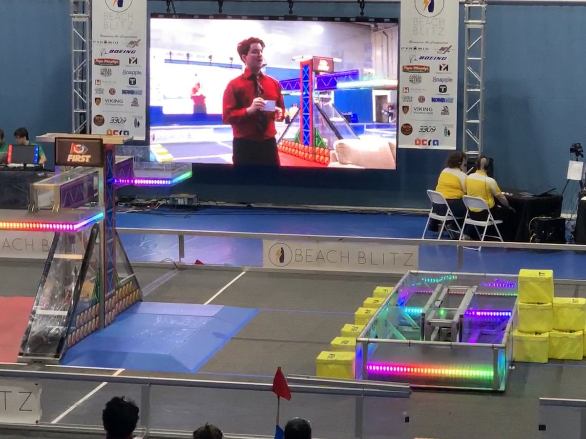 Beach blitz field looking good! thebluealliance.com/event/2018cabl #gotorbots
