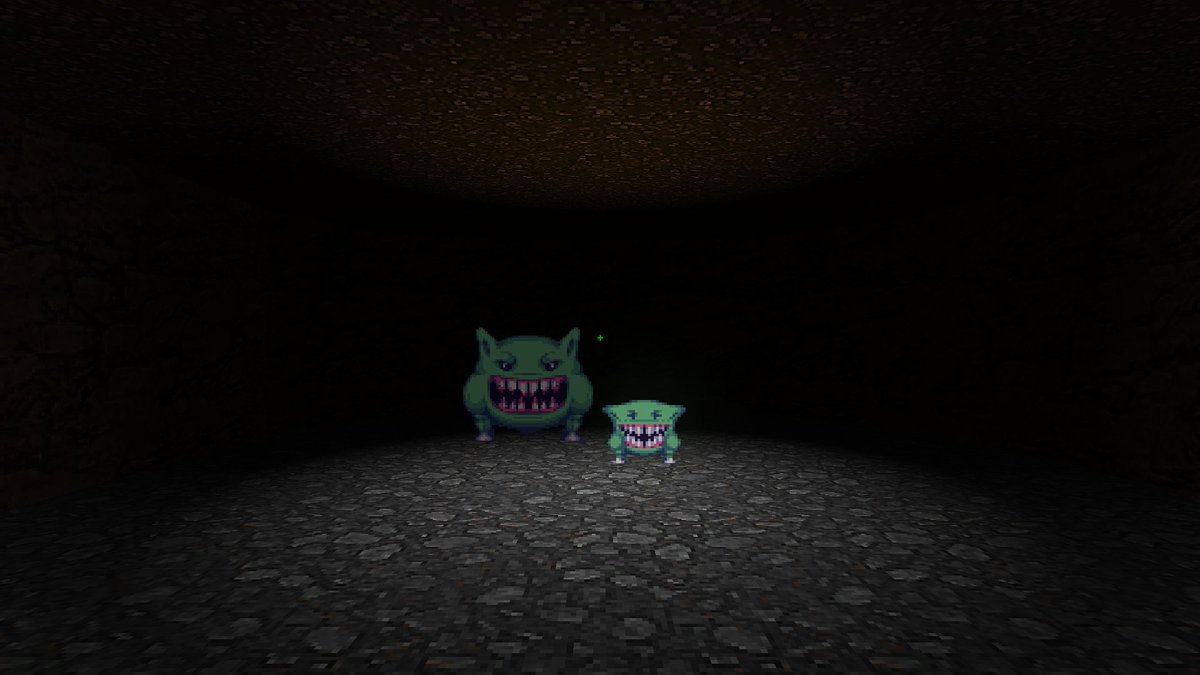 GunloadGame's tweet photo. Started working on a new pair of creatures, a momma and baby creature. Mommas are very strong and can spawn babies in that are very fast but weak. #screenshotsaturday https://t.co/W2jZYUizXS