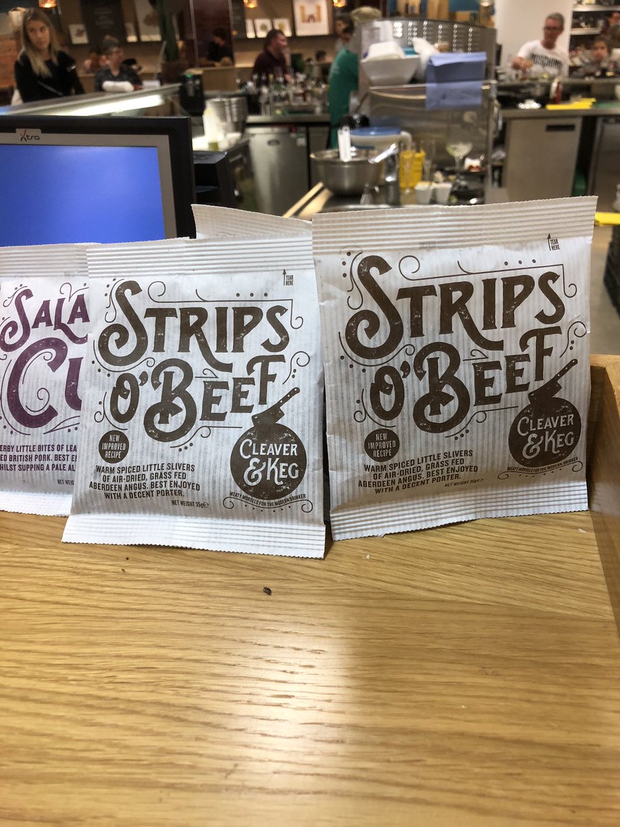fatpuduk's tweet photo. Reunited with some Old friends 🥩🥩@MoldAleHouse #selfridges #beefstrips https://t.co/L1vuv7nSDF