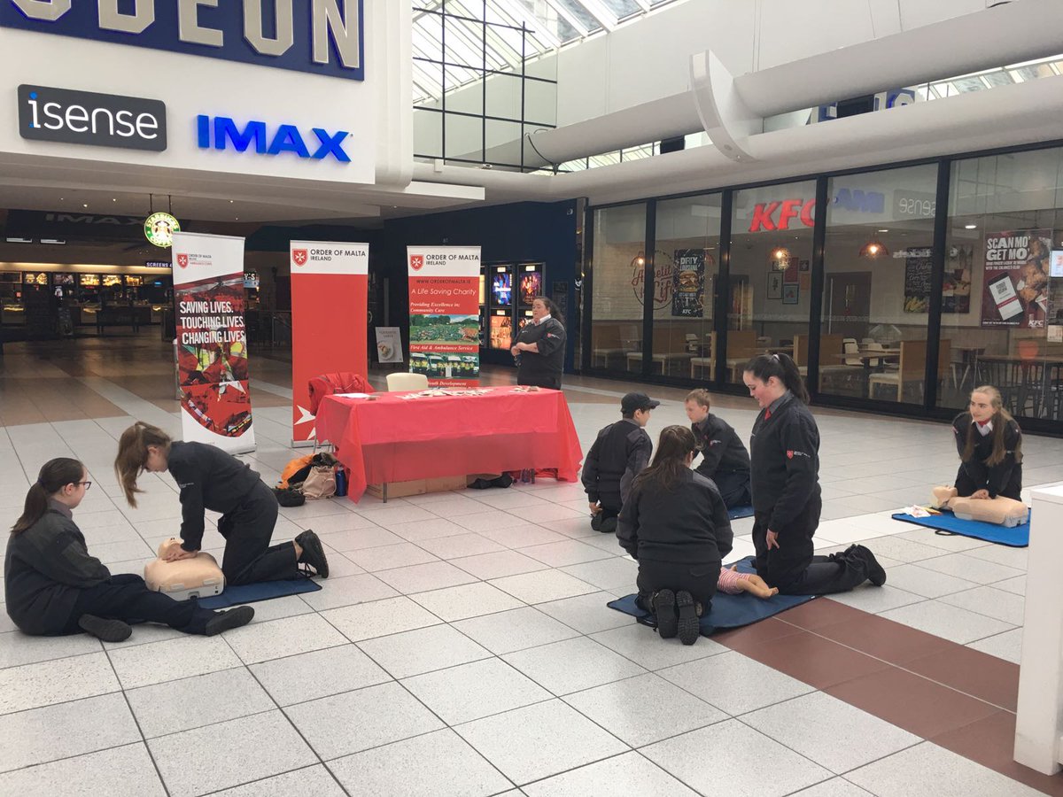 OrderofMaltaIRL's tweet photo. Today launches our Adam's Gift:CPR Awareness week. Our #volunteers will be out around the country all week giving CPR training. We are also supporting #RestartaHeart with @HSELive. #adamsgift #CPRSavesLives #CPR https://t.co/jKZDcujVDs