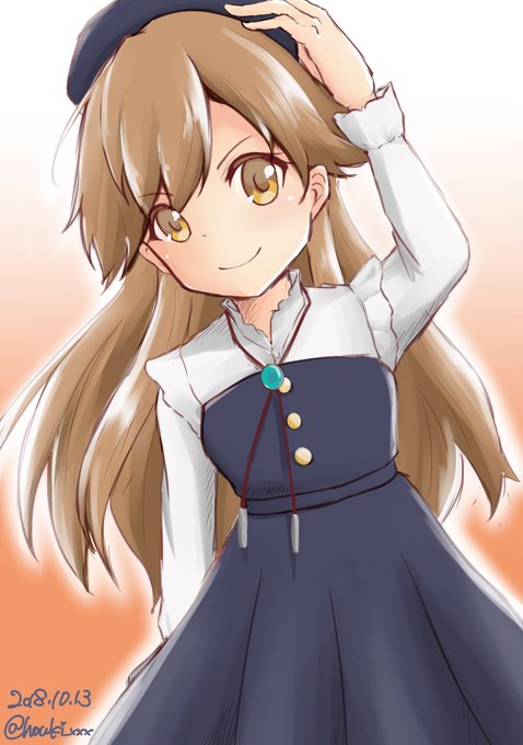 荒潮「あら～もうすっかり秋ですねぇ～」
#艦これ版深夜の真剣お絵描き60分一本勝負
#艦これ版真剣お絵描き60分一本勝負_20181013 
