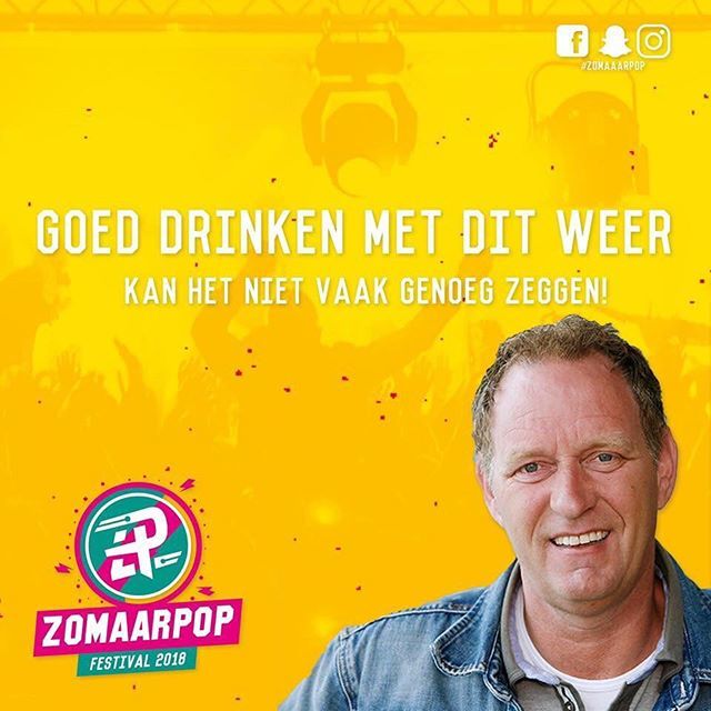 Tropische temperaturen op Zomaarpop Festival DAG 2! ☀️🌴De deuren zijn los om 17:00 uur! Oant moarn! ift.tt/2yf9Vtl