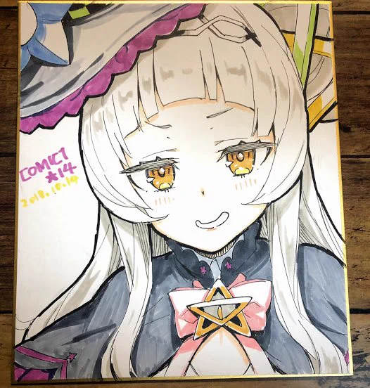 明日の抽選の色紙はシオンちゃんの2枚だけですが、よろしければどうぞご参加下さいーー!会場でお待ちしております!!? 